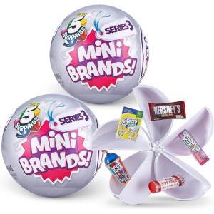 image5 Surprise Mini Brands Series 4 by ZURU Amazon Exclusive Mystery Real Miniature Collectible Toy Capsule for Kids Teens and Adults Pack of 2Series 3