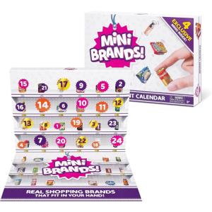 imageMini Brands Advent Calendar by ZURU Mini Brands Limited Edition Advent Calendar with 4 Exclusive Minis Mystery Collectibles Toys Comes with 24 Minis Multi colorMini Brands Advent Calendar 2023