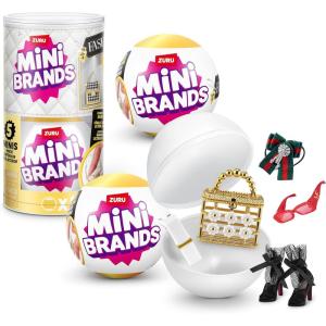 imageMini Brands Fashion 2 Pack Series 3 by ZURU Real Miniature Fashion Brands Collectible Toy 2 Capsules of 5 Mystery Miniature Brands for Girls Teens Adults and Collectors 2 Pack2 Pack