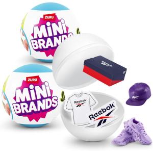 imageMini Brands Sneakers Capsule 2 Pack by ZURU Real Miniature Sneaker Brands Collectible Toy 2 Capsules of 5 Mystery Miniature Brands for Girls Teens Adults and Collectors 2 Pack2 Pack