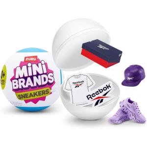 imageMini Brands Sneakers Capsule 2 Pack by ZURU Real Miniature Sneaker Brands Collectible Toy 2 Capsules of 5 Mystery Miniature Brands for Girls Teens Adults and Collectors 2 Pack1 Pack