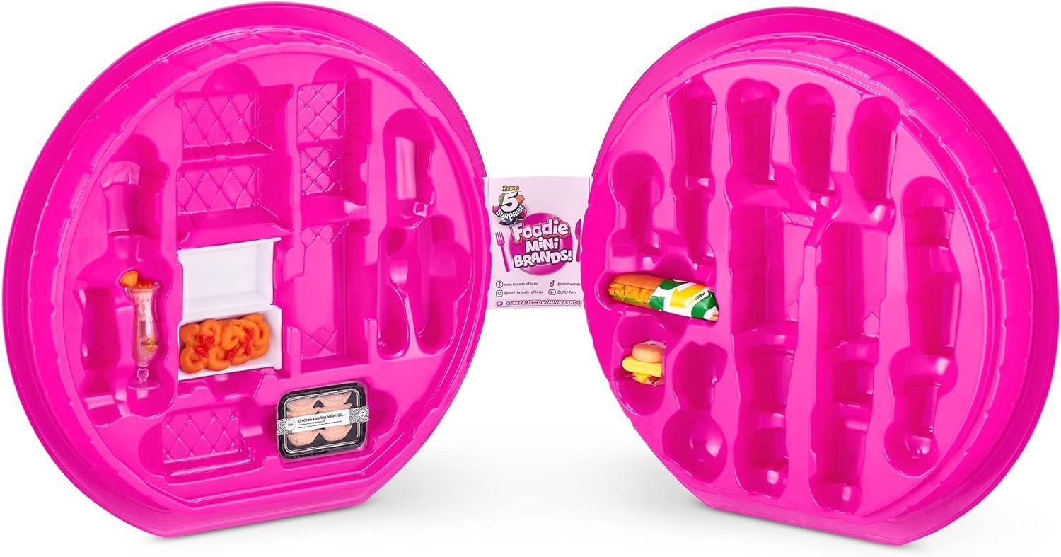 image5 Surprise 77288 Brands Includes 5 Mystery Foodie Collectors Case Store and Display 30 Mini Collectibles Fast Food Toys and Shopping AccessoriesSingle