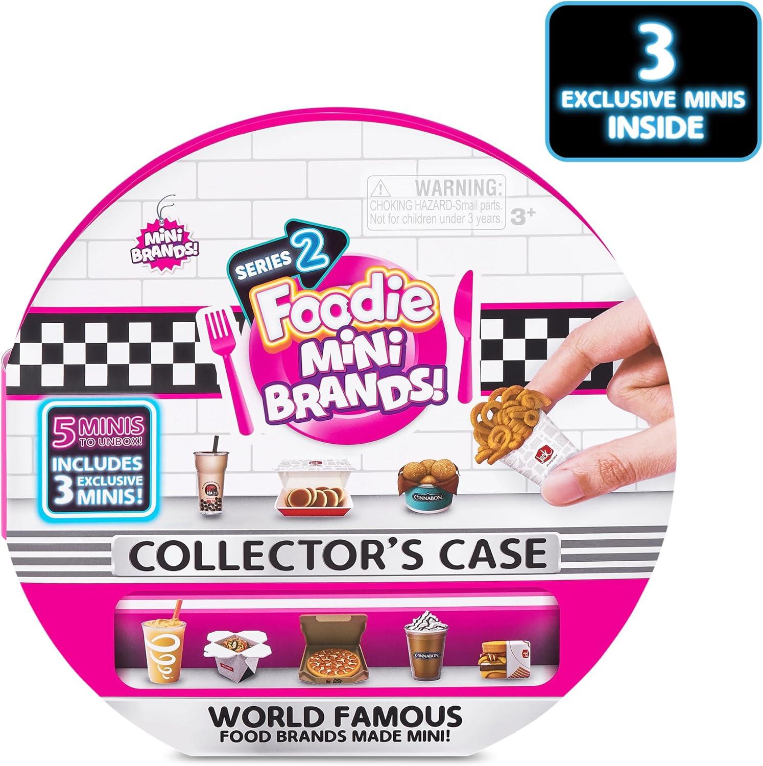 imageMini Brands Mini Foodies Series 2 Collector Kit 3 Pack  Collector Case by ZURU Mystery Capsule Real Miniature Brands Collectable Toy Collectibles Fast Food Toys and Shopping AccessoriesSeries 2 Bundle