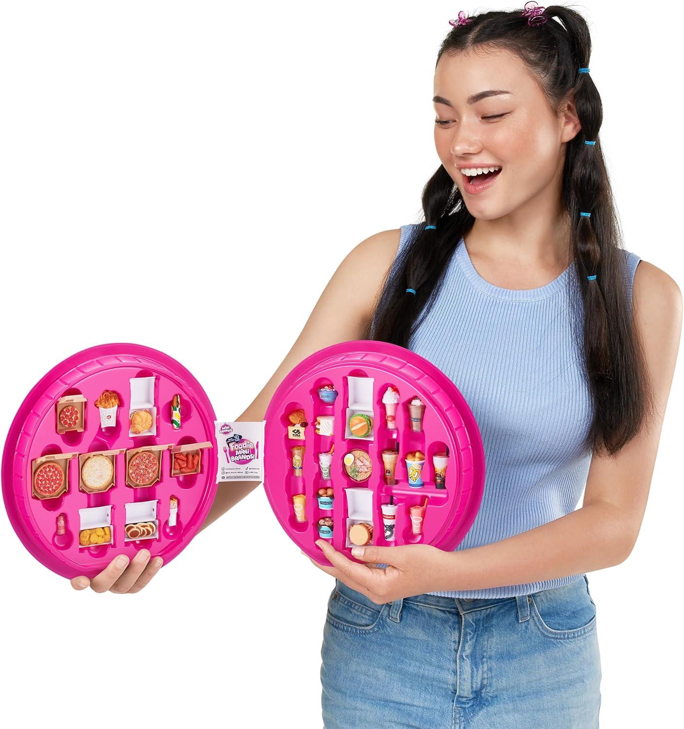 imageMini Brands Mini Foodies Series 2 Collector Kit 3 Pack  Collector Case by ZURU Mystery Capsule Real Miniature Brands Collectable Toy Collectibles Fast Food Toys and Shopping AccessoriesSeries 2 Collectors Case