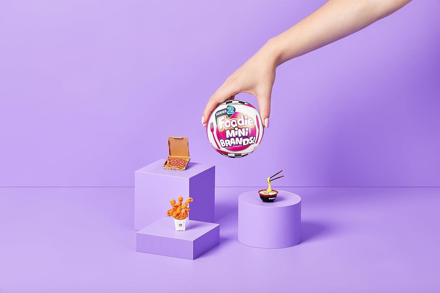 imageMini Brands Mini Foodies Series 2 Collector Kit 3 Pack  Collector Case by ZURU Mystery Capsule Real Miniature Brands Collectable Toy Collectibles Fast Food Toys and Shopping AccessoriesSeries 2 Bundle