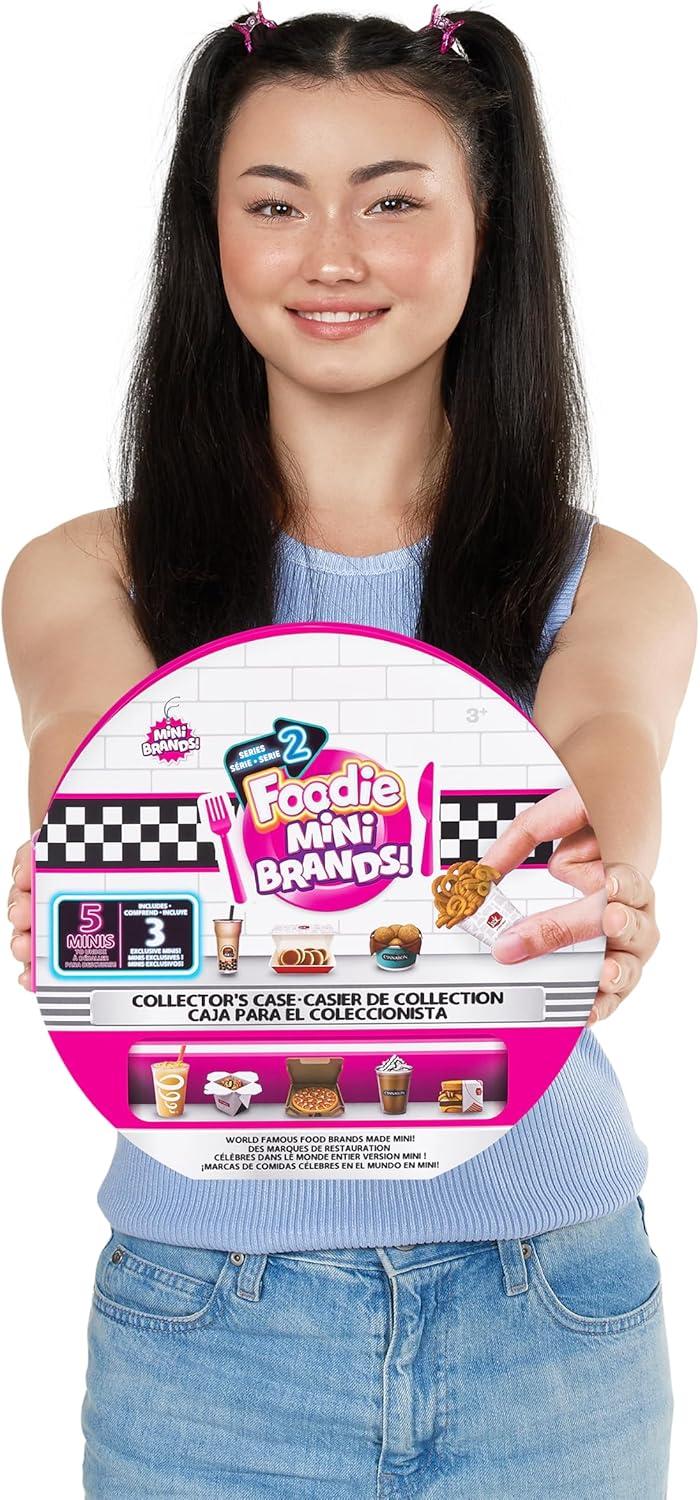 imageMini Brands Mini Foodies Series 2 Collector Kit 3 Pack  Collector Case by ZURU Mystery Capsule Real Miniature Brands Collectable Toy Collectibles Fast Food Toys and Shopping AccessoriesSeries 2 Collectors Case