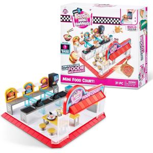 imageMini Brands Foodie Series 2 Food Court Playset with 1 Exclusive Mini by ZURU  Includes Real Mini Fast Food Brands Collectibles Food Court Playset for Role Play and Displaying Collection