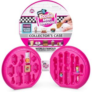 imageMini Brands Mini Foodies Series 2 Collector Kit 3 Pack  Collector Case by ZURU Mystery Capsule Real Miniature Brands Collectable Toy Collectibles Fast Food Toys and Shopping AccessoriesSeries 2 Collectors Case