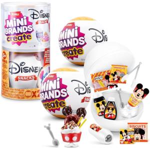 imageMini Brands Create Disney Snacks Series 1 Capsule by ZURU Licensed Mini Collectibles Mystery Blind Packaging DIY Crafts Resin Play Novelty Replica Food NOT Edible 8 2 Capsules